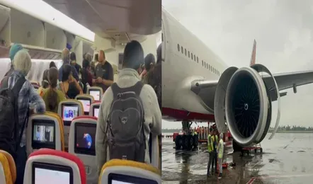 लगातार तकनीकी खराबियां: एयर इंडिया की एक और फ्लाइट में गड़बड़ी, यात्रियों को आधी रात उतरना पड़ा विमान से<br>