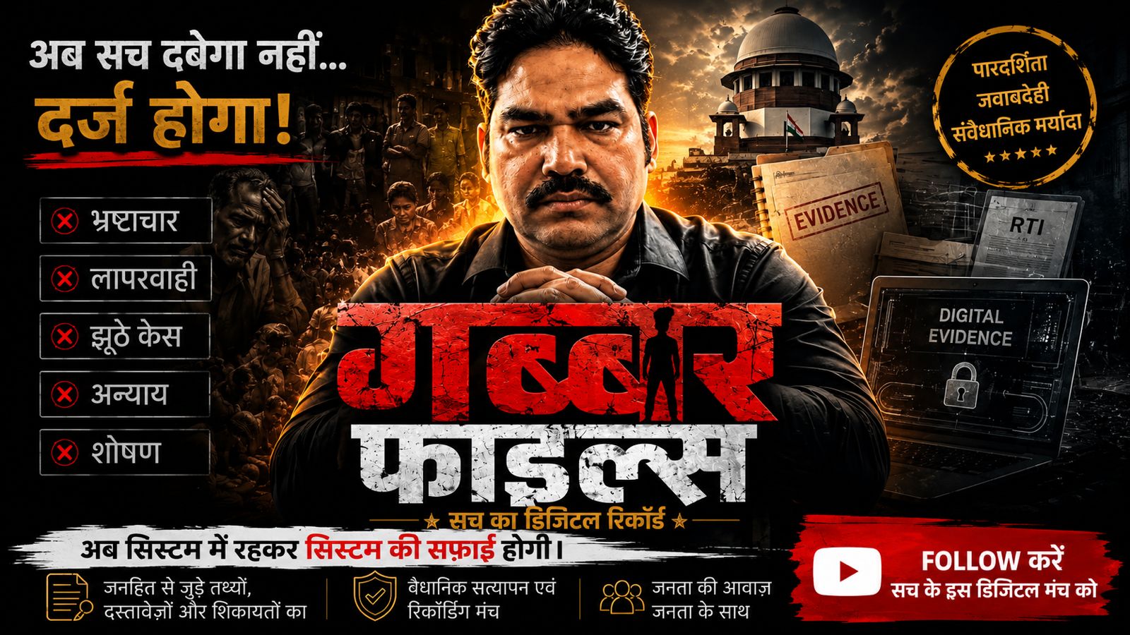 गब्बर फाइल्स — अब सच दबेगा नहीं… दर्ज होगा।” – अकील 