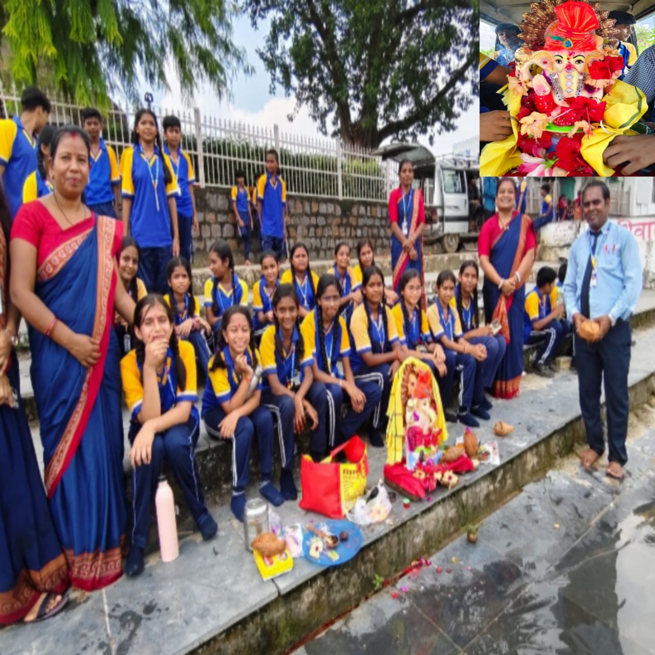 शिक्षा के साथ संस्कार की अलख: इंडियन पब्लिक स्कूल में भक्तिमय माहौल में बप्पा को दी भावभीनी विदाई